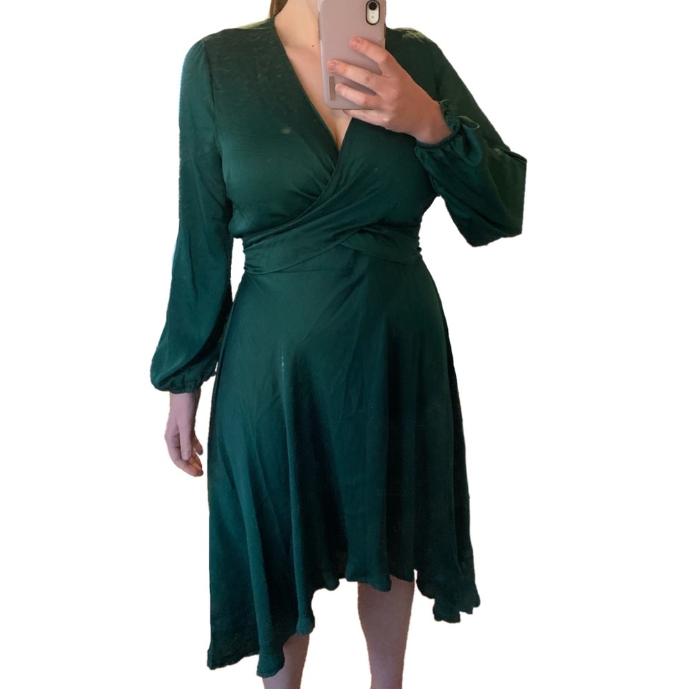 Green Wrap Dress